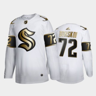 Seattle Kraken Joonas Donskoi #72 2021 Expansion Draft Golden Edition White Jersey