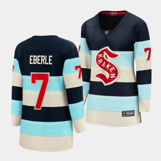 Seattle Kraken Jordan Eberle 2024 NHL Winter Classic Breakaway Player Women Blue Jersey