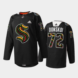 Joonas Donskoi Kraken Black History Month 2022 Black Jersey Limited Edition