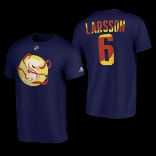 2023 Lunar New Year Kraken Adam Larsson 6 Navy Jade Rabbit T-Shirt