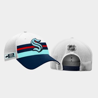 Men Seattle Kraken Authentic Pro Snapback On Stage 2021 NHL Draft White Hat