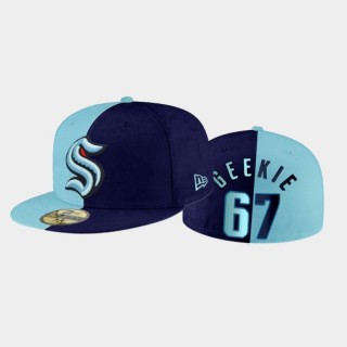 Seattle Kraken Morgan Geekie Split Edition Blue Fitted Cap Hat