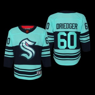 Youth Seattle Kraken Chris Driedger #60 Special Edition 2.0 2022 Replica Retro Ice Blue Jersey